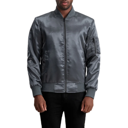 Quinton MA-1 Grey Bomber Jacket
