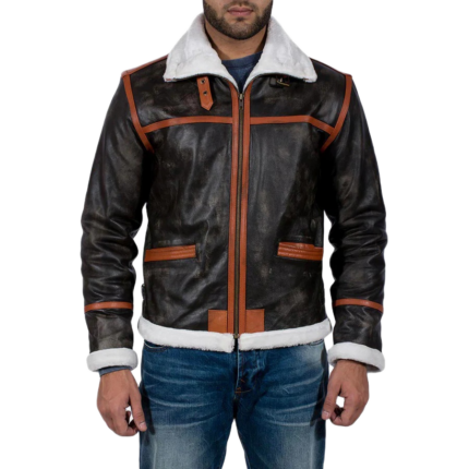 Alpine Brown Fur Leather Jacket