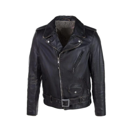 Men’s Vintage Fitted Motorcycle Jacket